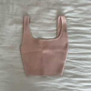 aritzia sculpt knit tank top